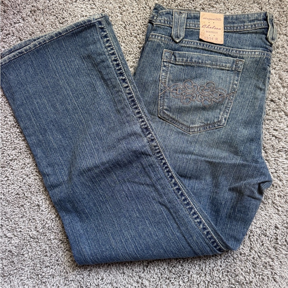Aeropostale Medium Wash Denim Jeans Size 13/14R